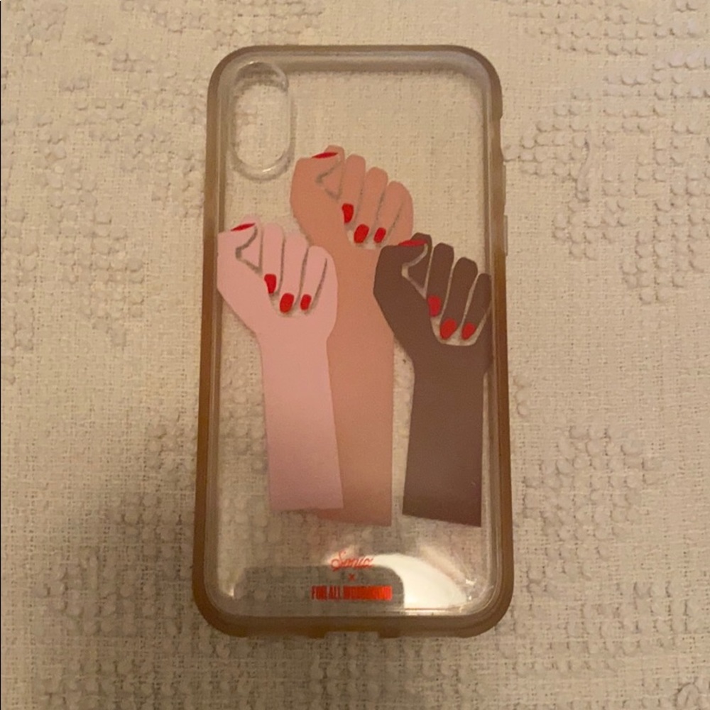 sonix iphone x xs phone case feminism fists